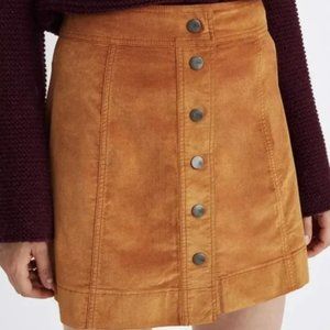 NWT Madewell Velveteen A-Line Mini Skirt
